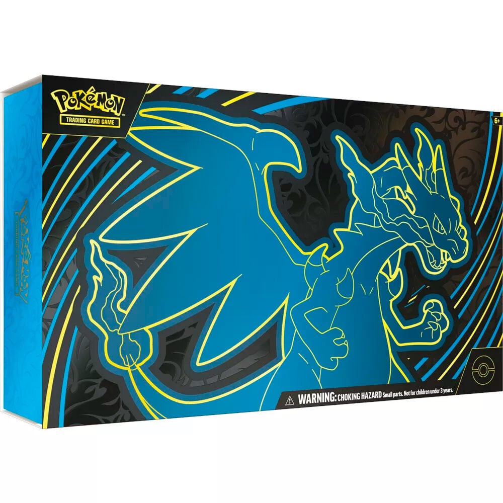Latino Estuche Ultra Premium cartas Mega-Charizard X Pokemon POKEMON JUEGO DE CARTAS