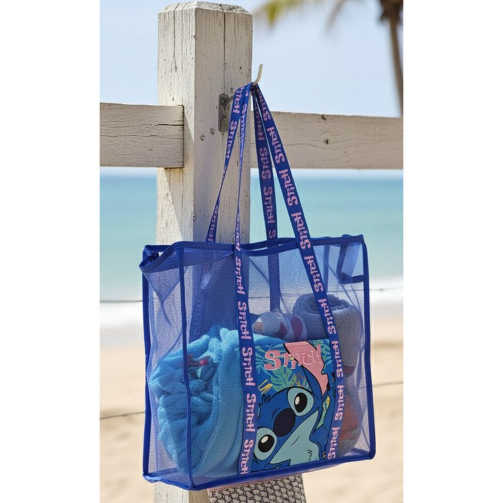 Bolsa playa rejilla Stitch Disney DISNEY
