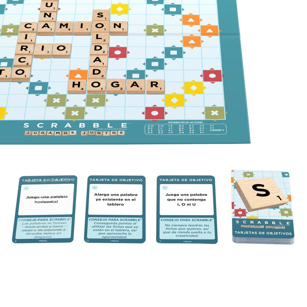Juego mesa Scrabble Core Wood español MATTEL