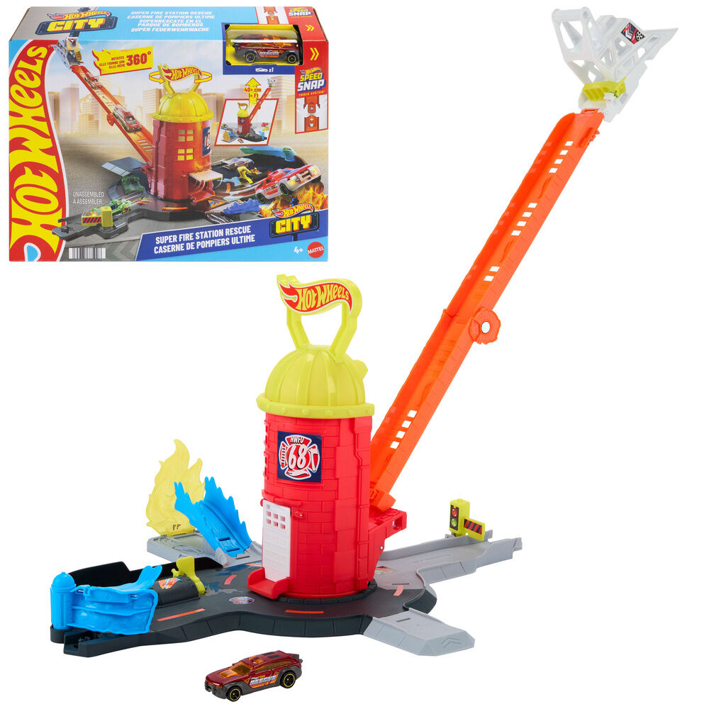 Estation de Bomberos Hot Wheels City MATTEL