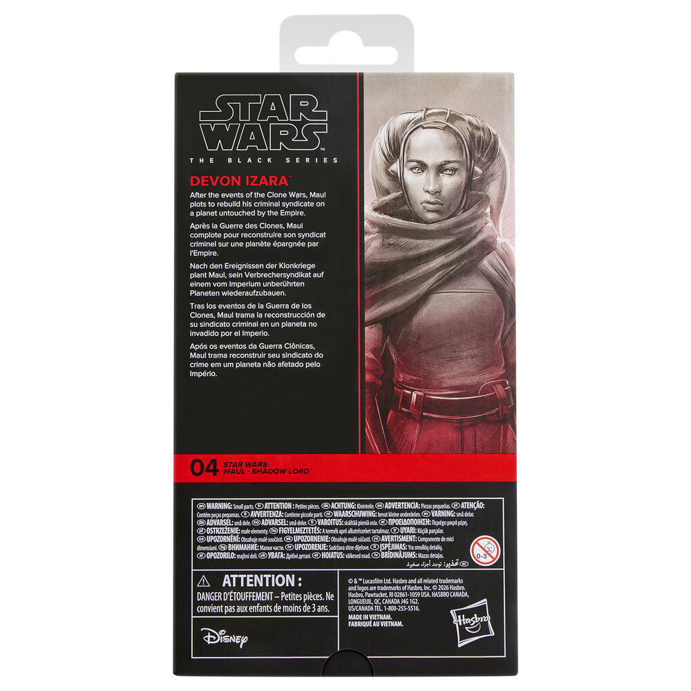Figura Devon Izara Maul Shadow Lord Star Wars 15cm HASBRO