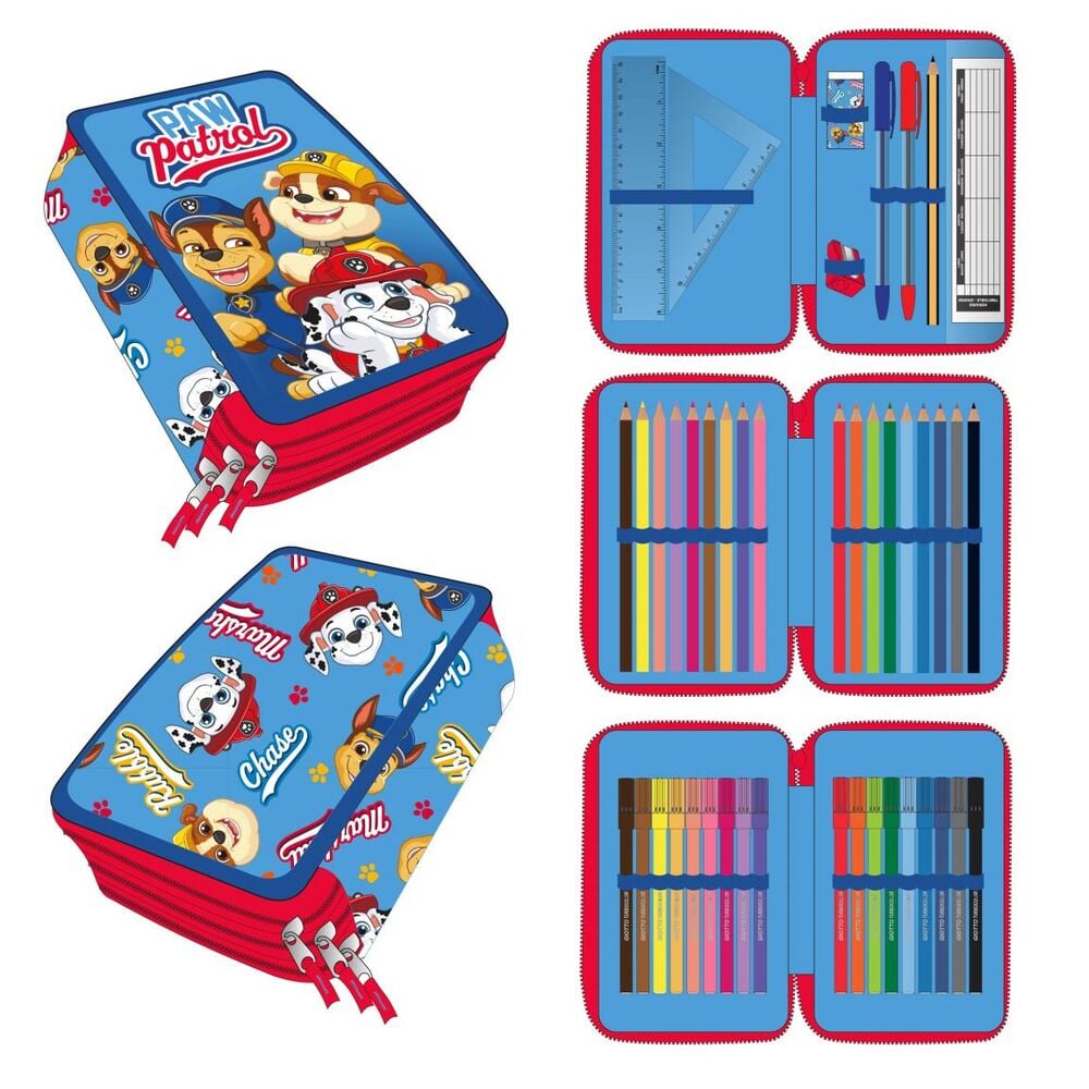 Plumier Patrulla Canina Paw Patrol triple CERDÁ