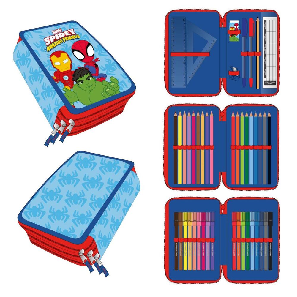 Plumier Spidey Marvel triple CERDÁ