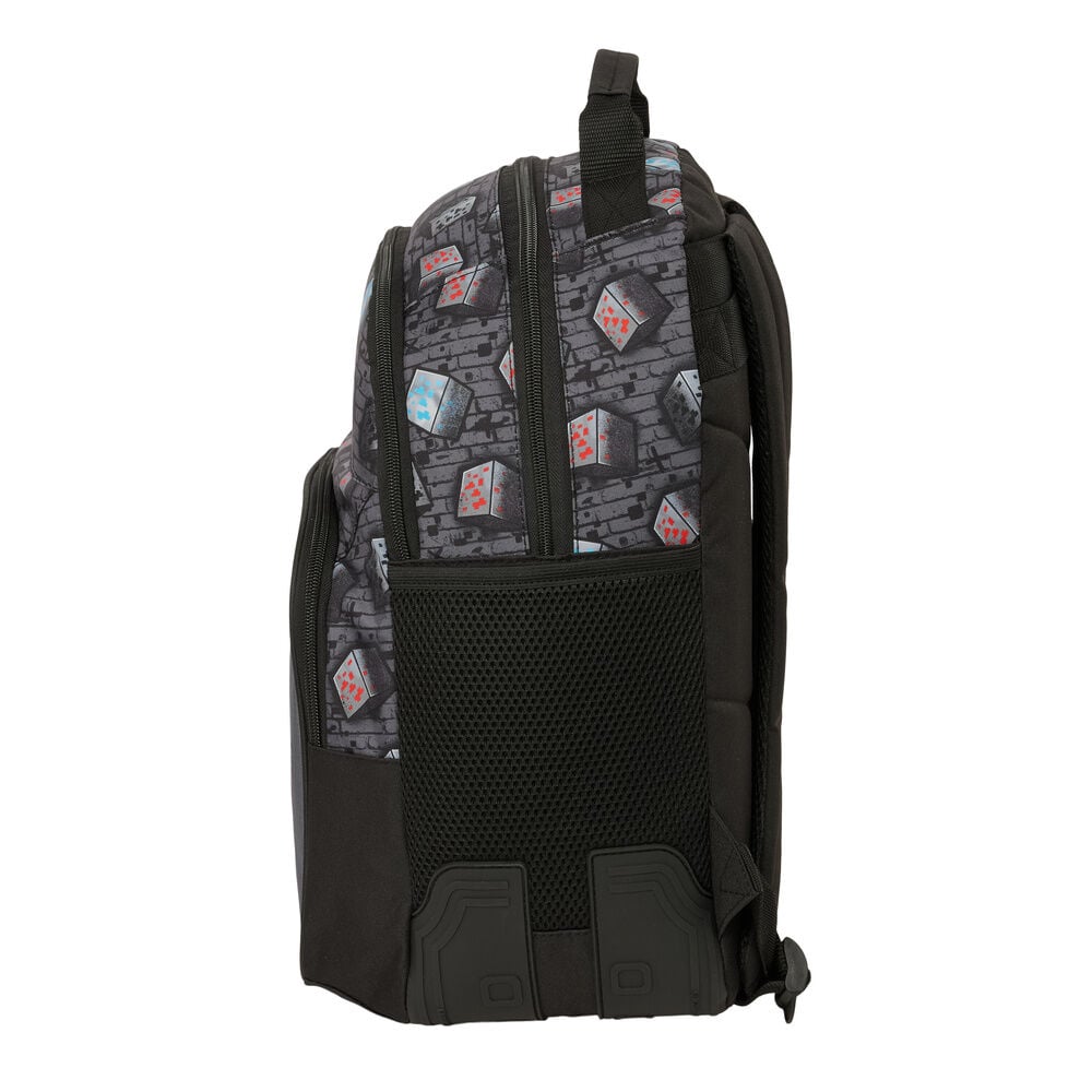 Mochila Graffiti Minecraft 42cm adaptable SAFTA