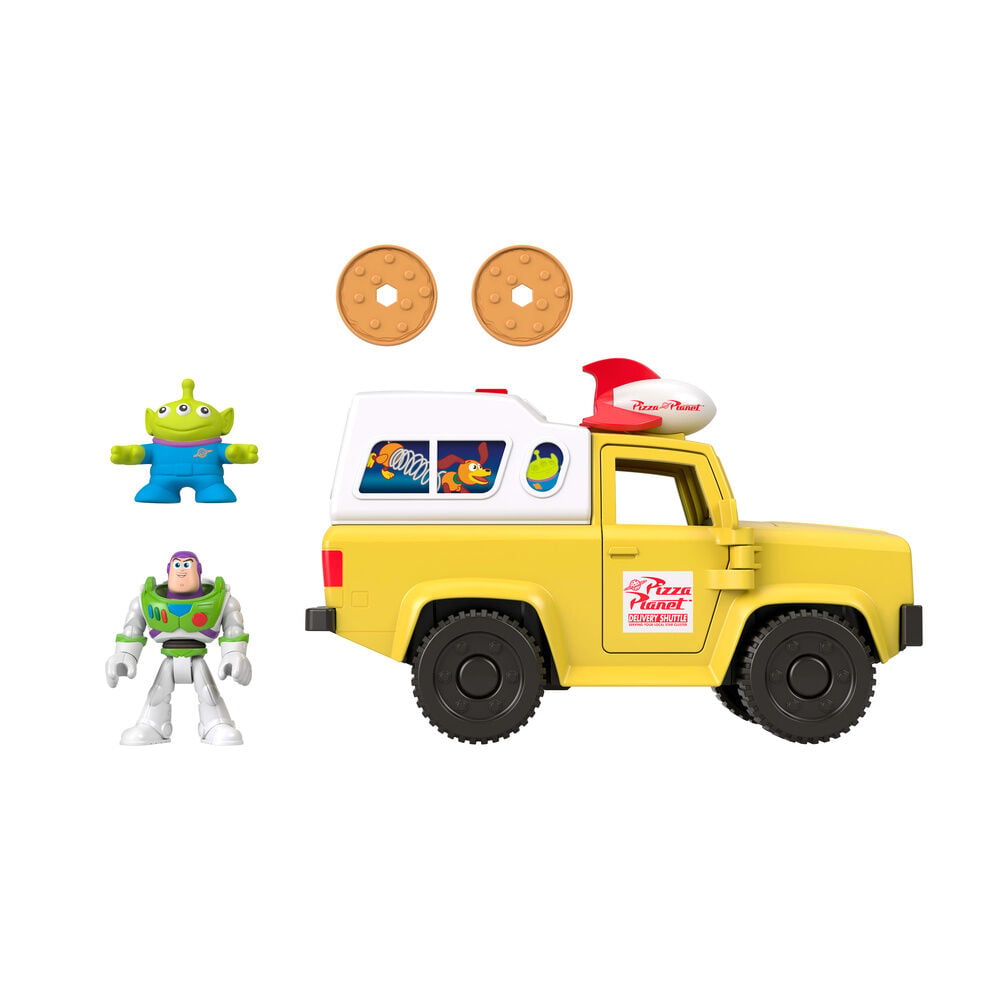 Camion Pizza Planet + figuras Buzz Lightyear y Alien Toy Story Disney Pixar Imaginext FISHER-PRICE