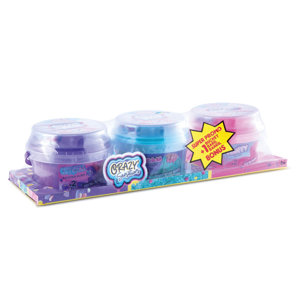 Set 3 cubos texturas mixtas Slime Sensations CANAL TOYS