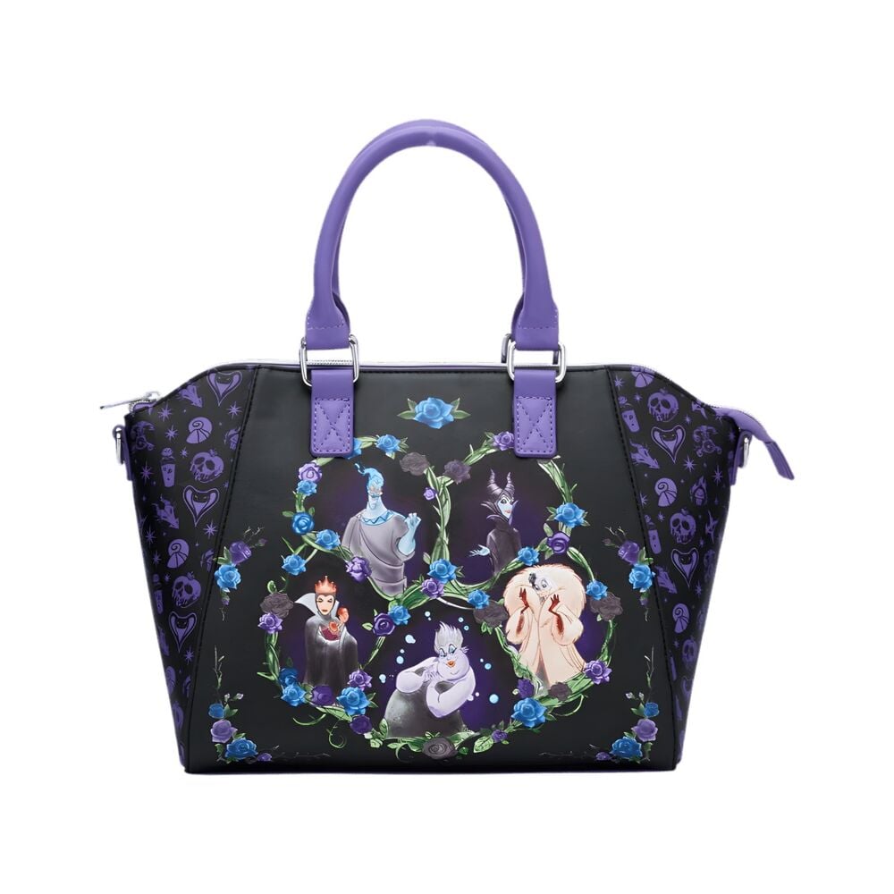 Bolso Floral Icons Satchel Disney Villains Loungefly 26cm LF | LOUNFEFLY