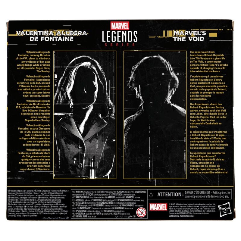 Set 2 Figuras Valentina Allegra De Fontaine & Marvels The Void Thunderbolts Marvel 15cm HASBRO