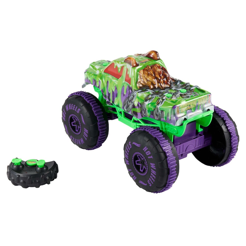 Coche radio control Wreckin Wolf Hot Wheels MATTEL