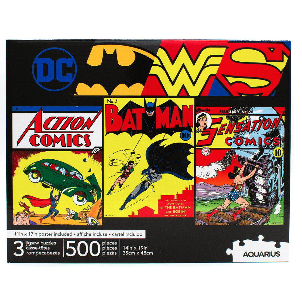 Set 3 Puzzles DC Comics 500pzs AQUARIUS