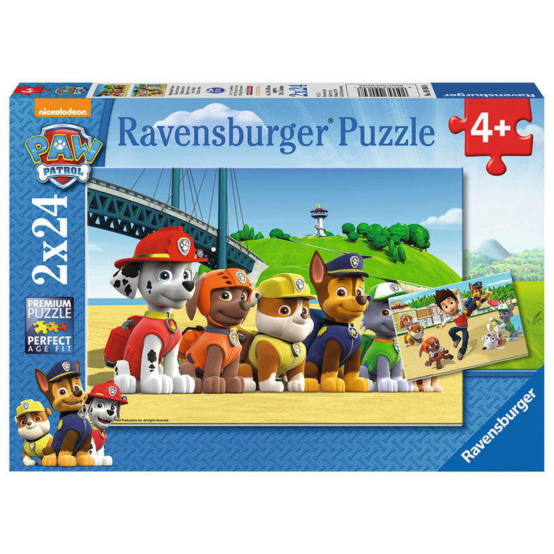 Puzzle Patrulla Canina Paw Patrol Beach 2x24pz RAVENSBURGER