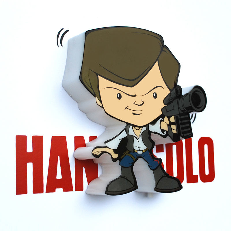 Lampara 3D Light FX mini Hans Solo Star Wars 3D LIGHT FX