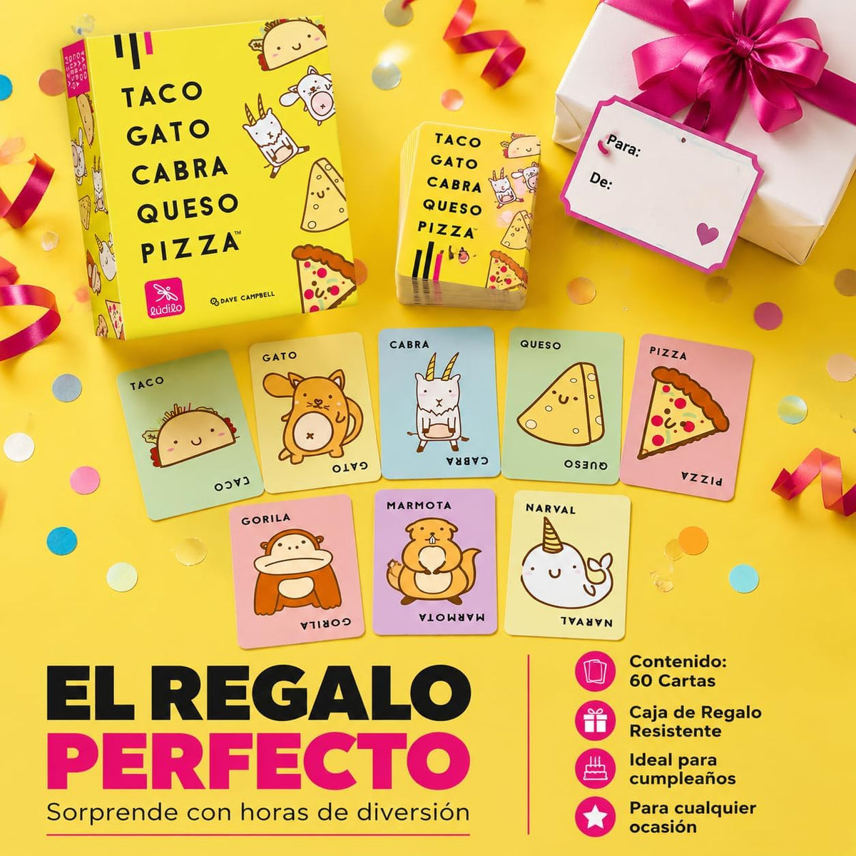 Ludilo - Taco Gato Cabra Queso Pizza Frikartes