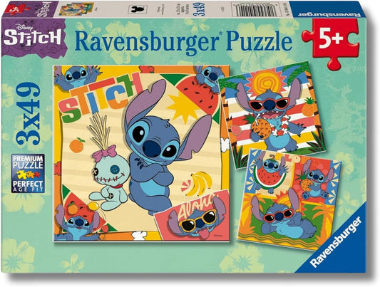 Disney Stitch 3 Puzzles de 49 Piezas Frikartes
