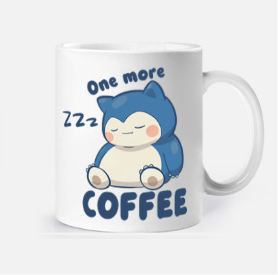 Taza Snorlax: One More Coffee Frikartes
