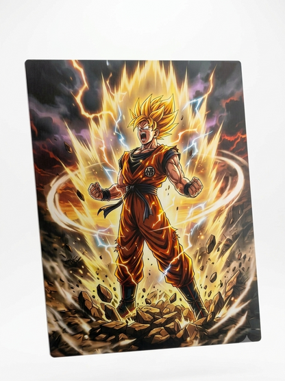 Cuadro panel aluminio Goku Super Saiyan Frikartes
