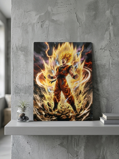 Cuadro panel aluminio Goku Super Saiyan Frikartes