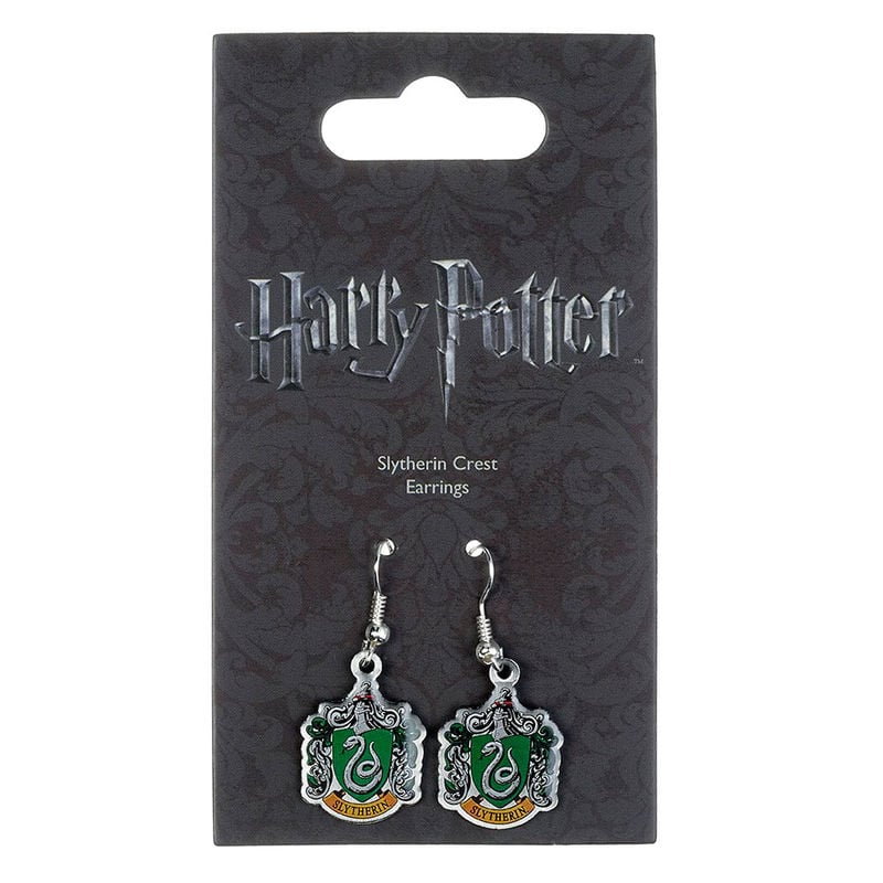 Pendientes Slytherin Crest Harry Potter THE CARAT SHOP