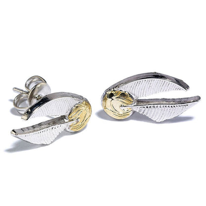 Set pendientes Deathly Hallows Golden Snitch Platform Harry Potter THE CARAT SHOP