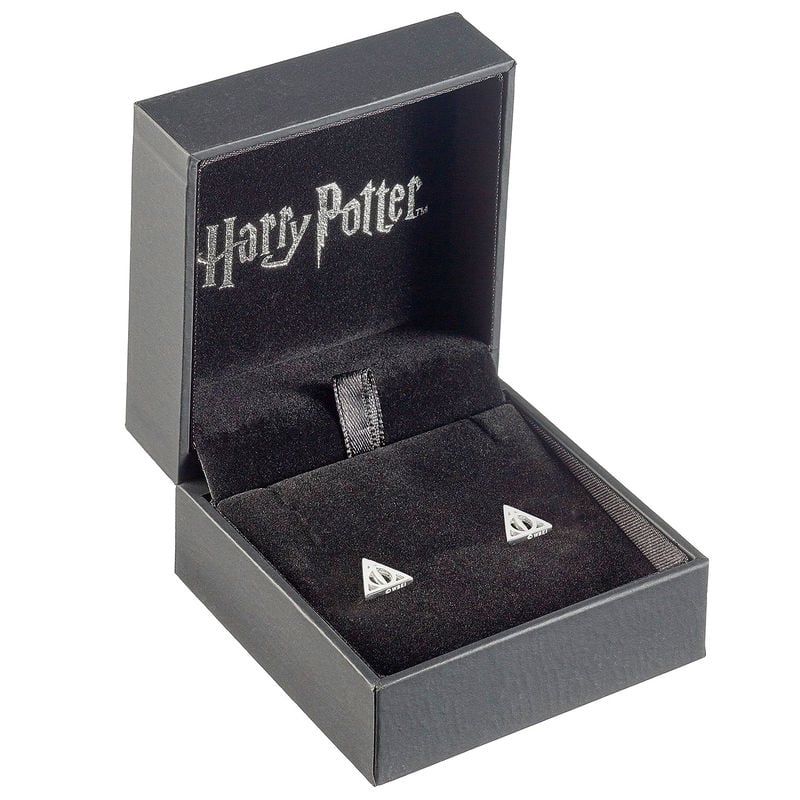 Pendientes Deathly Hallows plata THE CARAT SHOP