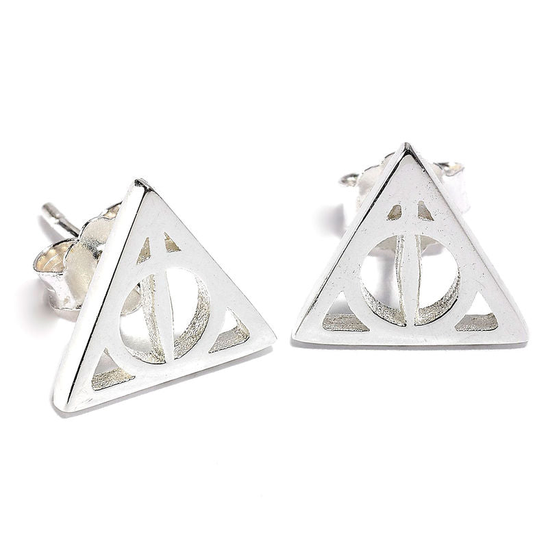 Pendientes Deathly Hallows plata THE CARAT SHOP