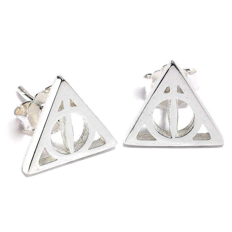 Pendientes Deathly Hallows plata THE CARAT SHOP