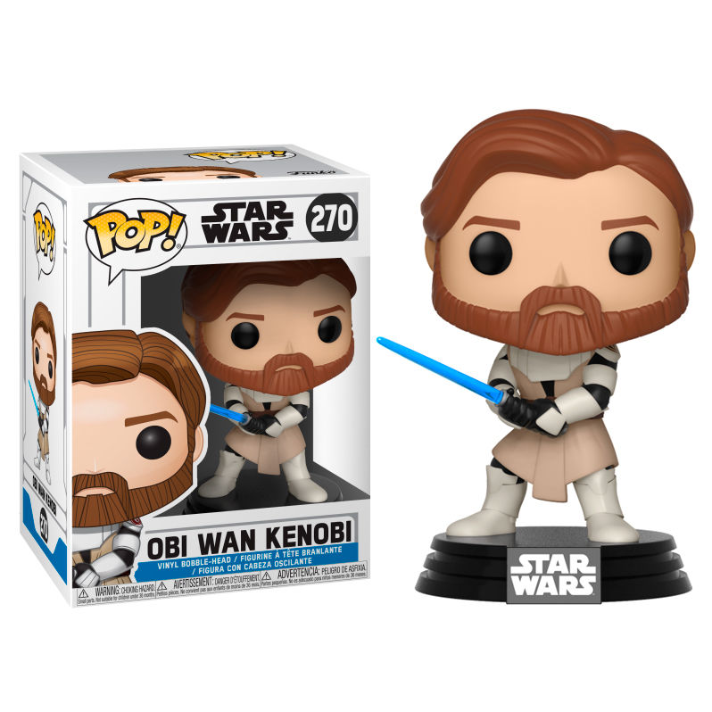 Figura POP Star Wars Clone Wars Obi Wan Kenobi FUNKO