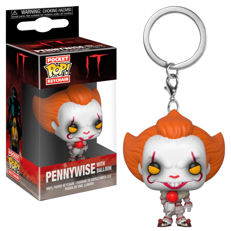 Llavero Pocket POP IT Pennywise with balloon FUNKO