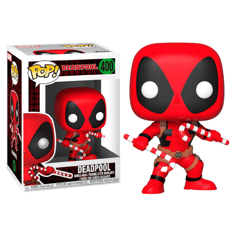 Figura POP Marvel Holiday Deadpool with Candy Canes FUNKO