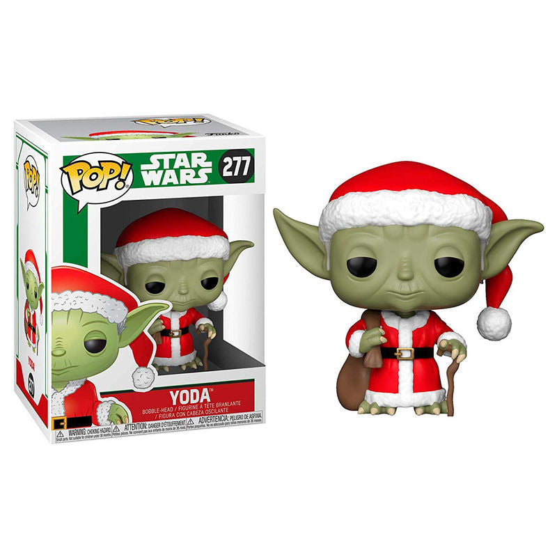 Figura POP Star Wars Holiday Santa Yoda FUNKO