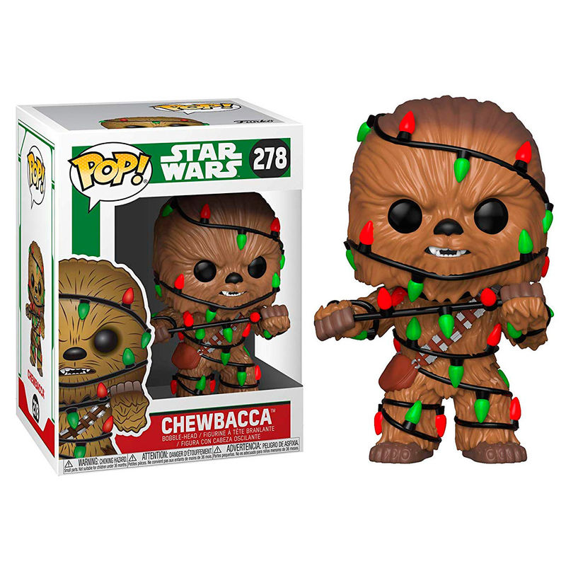 Figura POP Star Wars Holiday Chewie with Lights FUNKO