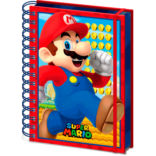 Cuaderno A5 lenticular Super Mario Bros KIDS LICENSING
