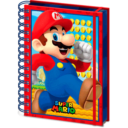 Cuaderno A5 lenticular Super Mario Bros KIDS LICENSING