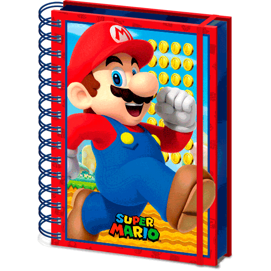 Cuaderno A5 lenticular Super Mario Bros KIDS LICENSING