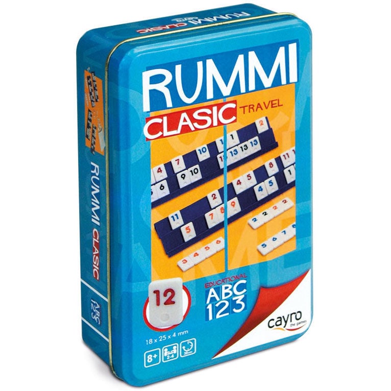 Juego Rummi viaje caja metalica CAYRO