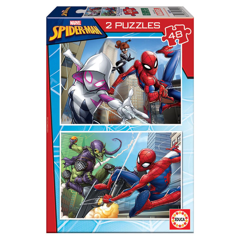 Puzzle Spiderman Marvel 2x48pzs EDUCA BORRAS