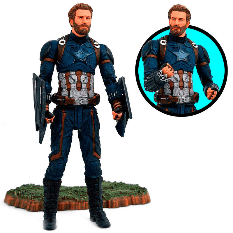 Figura articulada Capitan America Vengadores Avengers Marvel 18cm DIAMOND SELECT