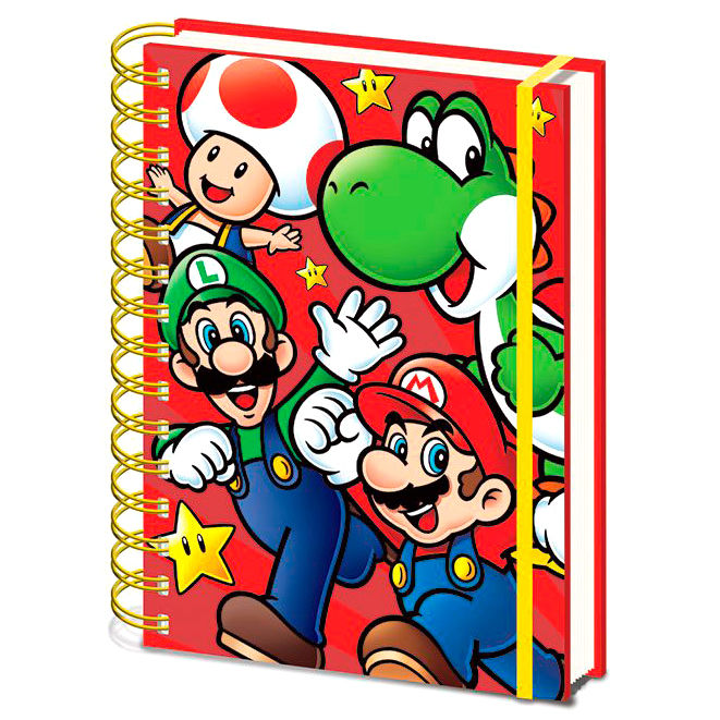 Cuaderno A5 Super Mario Bros Nintendo PYRAMID