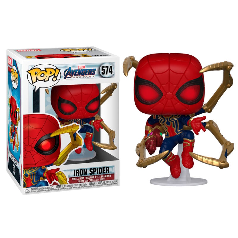 Figura POP Marvel Vengadores Endgame Iron Spider with Nano Gauntlet FUNKO