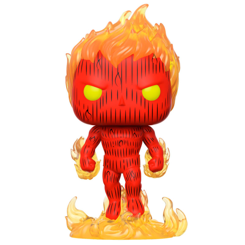 Figura POP Marvel Los 4 Fantasticos La Antorcha Humana FUNKO