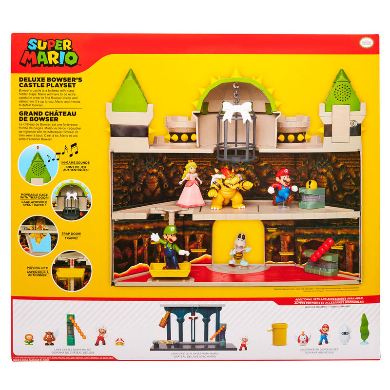 Playset Castillo Bowser deluxe Mario Bros JAKKS PACIFIC