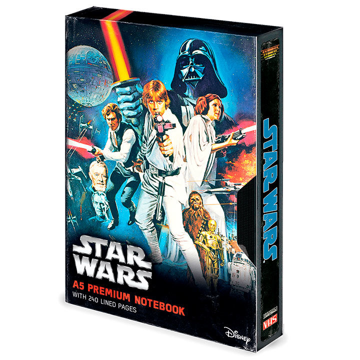 Cuaderno A5 premium VHS Star Wars PYRAMID