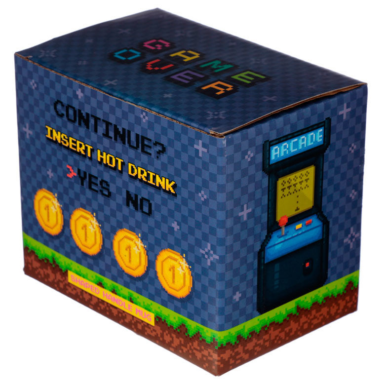 Taza asa 3D Joystick Pixel Game Over PUCKATOR