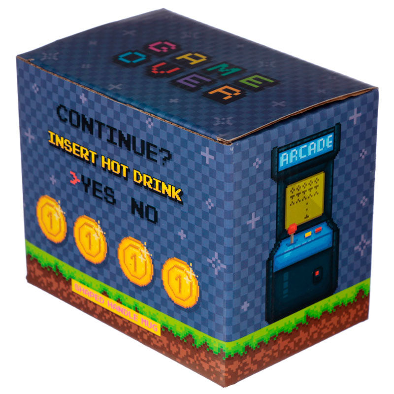 Taza asa 3D Joystick Arcade Game Over PUCKATOR