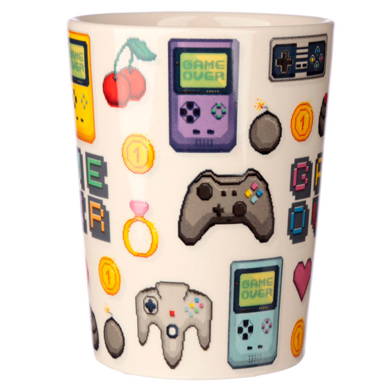 Taza asa 3D Joystick Pixel Game Over PUCKATOR