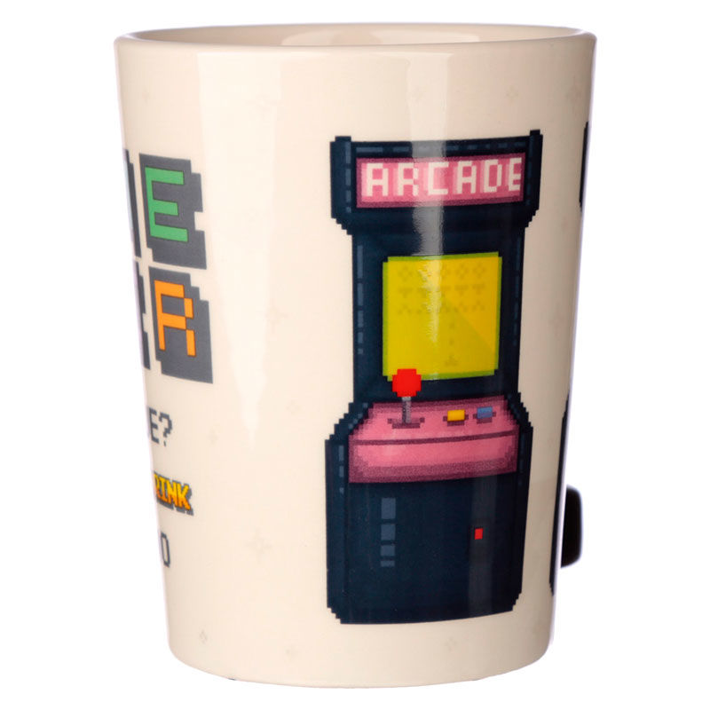 Taza asa 3D Joystick Arcade Game Over PUCKATOR