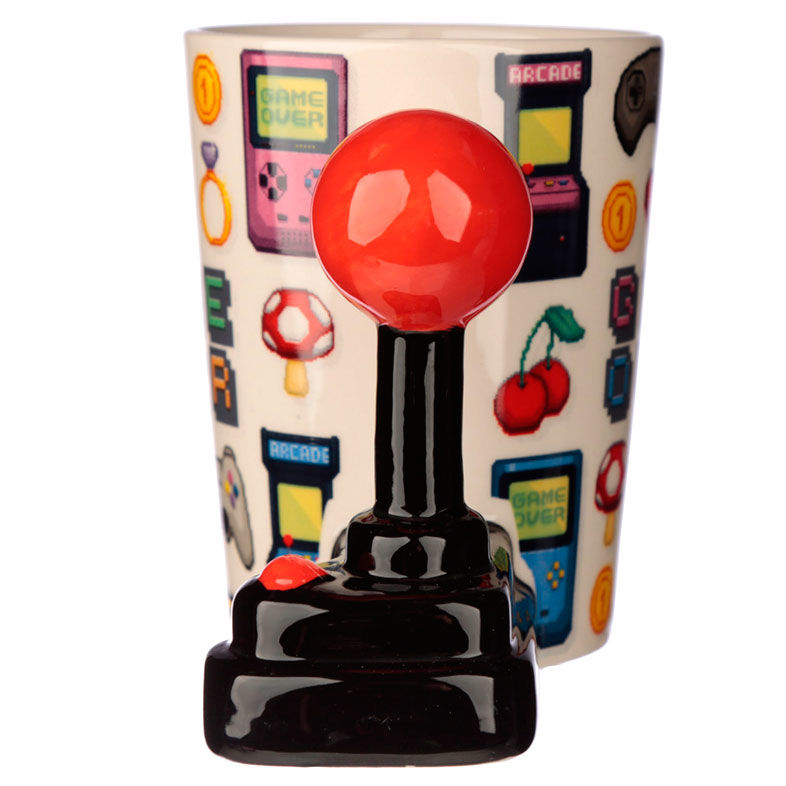 Taza asa 3D Joystick Pixel Game Over PUCKATOR