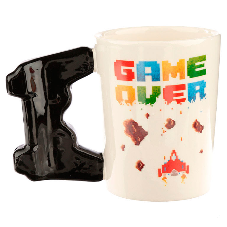Taza asa 3D Mando Videojuego Pixel Game Over PUCKATOR