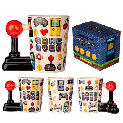 Taza asa 3D Joystick Pixel Game Over PUCKATOR