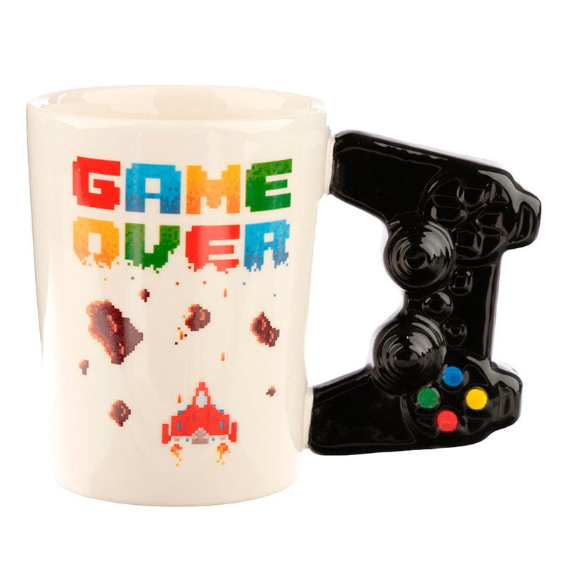 Taza asa 3D Mando Videojuego Pixel Game Over PUCKATOR